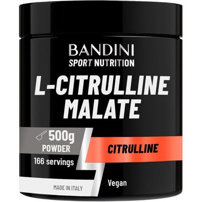Bandini Citrulline Malate 2:1 500g Powder | 3g Daily Dose - 166 Servings | L-Citrulline Malate Nitric Oxide Enhancer | Pre-Workout Supplement for Athletes | Unflavoured Essential Amino Acid | Vegan