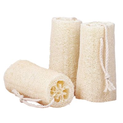 100% Organic Loofahs Loofah Spa Exfoliating Scrubber Natural Luffa Body Wash Sponge Remove Dead Skin Made Soap Pack of 3 (Color : White, Size : 15cm)
