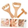 FRCOLOR 3sets Wood Massage Roller for Hand Forearm and Legs Manual Massager Tool Wood Roller Design for Thigh Hip and Foot Massage Self Massaging Tools for Home Use view 2