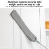 Gavigain Dust Brush, Aluminum Rod Long Handle 55in Extendable Elastic Opening Washable Long Flat Outline Microfiber Hand Duster view 4
