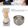 3 Piece Shaving Brush Set for Men Acrylic Brush Holder Bubble Cup Nylon Bristle Brush Set view 4