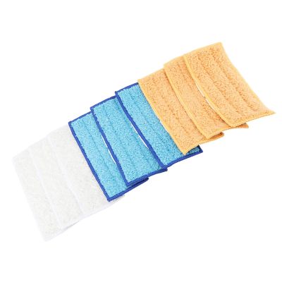 9 Piece Replacement Microfiber Mop, Washable Mop Head, Mop Pads, Fits Flat Spray Mop Sets