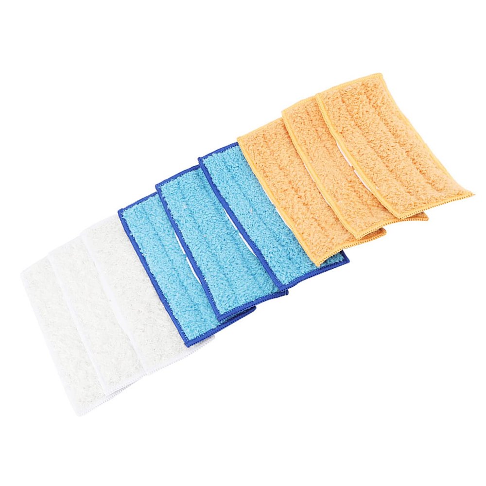 9 Piece Replacement Microfiber Mop, Washable Mop Head, Mop Pads, Fits Flat Spray Mop Sets