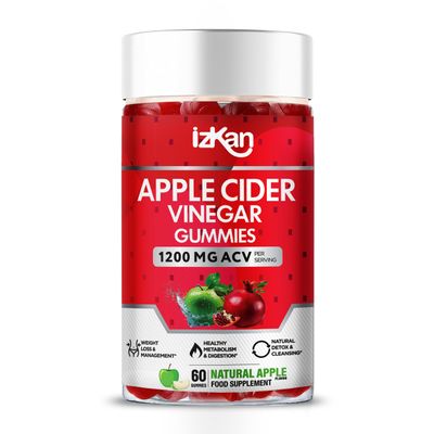 Apple Cider Vinegar Gummies with Mother 1200mg ACV Gummies - | Digestive Health, Energy, Immune and Metabolism Support | - with Vitamin B12, B6 & Beetroot & Pomegranate Vegan 60 Count (1X)