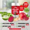 Apple Cider Vinegar Gummies with Mother 1200mg ACV Gummies - | Digestive Health, Energy, Immune and Metabolism Support | - with Vitamin B12, B6 & Beetroot & Pomegranate Vegan 60 Count (1X) view 4