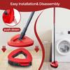 Scrub Brush, 2 Pcs Spin Mop Scrub Brush Head Compatible for O Cedar EasyWring 1-Tank System, Hard Bristle Cleaning Brush for Bathroom, Kitchen, Tub and Tile view 4