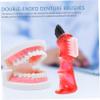 FOMIYES 8pcs Double-Head Denture Brush Toothbrush Multi Functional Small Creative Personal Denture Cleaning Tool for Home Use for Oral Care and Mini Travel Kits view 4