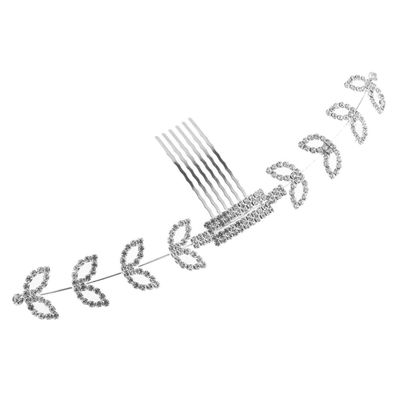 FOMIYES Adjustable Ear Hook Strap Extender with Rhinestone Comb White Band Buckle for Ear Pain Relief