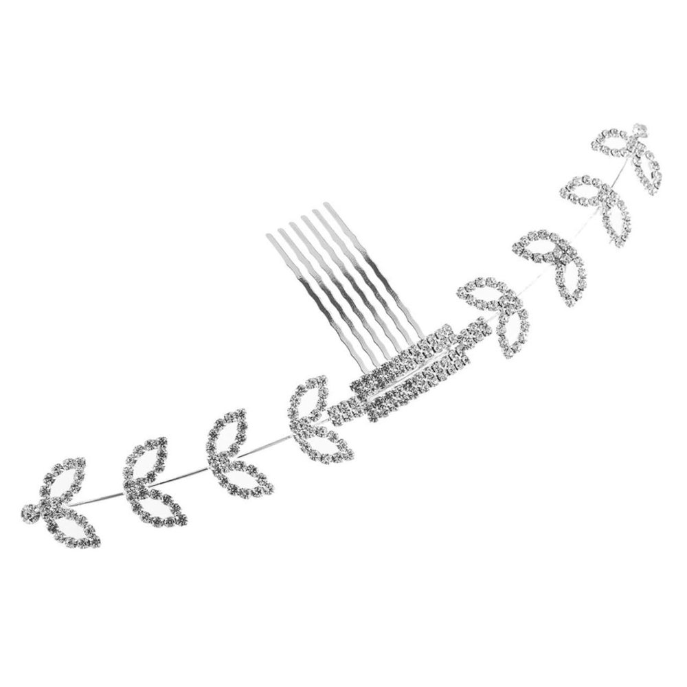 FOMIYES Adjustable Ear Hook Strap Extender with Rhinestone Comb White Band Buckle for Ear Pain Relief