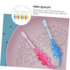 FOMIYES Animal Cartoon Soft Bristle Children Toothbrush 8pcs Set Baby Oral Care Tooth Cleaner for Toddlers Kids Ages 2-6 with Colorful Handle Suitable for Daily Dental Hygiene Random Random Color view 2