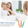 FOMIYES 3pcs Boy Girl Toothbrush Rotatable Soft Bristles for Toddlers Portable Teeth Cleaning Brush for Boys and Girls Years Old view 3