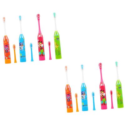 FOMIYES 8pcs Sound Wave Electric Toothbrushes for Assorted Safety Tooth Brush Sonic Cleaner for Electric Toothbrush Random Color