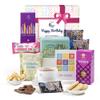 Birthday Afternoon Tea Hamper for Her  Hattie's Gifts Tea and Biscuits Gift Set with Vintage English Tin, Chocolate, Popcorn, Luxury Treats & Happy Birthday Card view 1