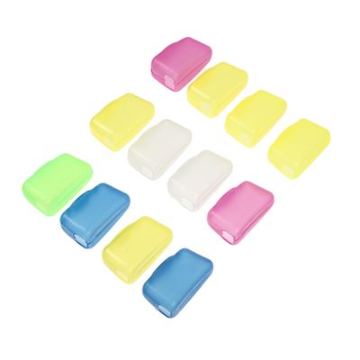 FOMIYES 24pcs Toothbrush Head Covers Portable Protective Cases for Travel Keep Your Toothbrush Clean and Hygienic The Go Random Color