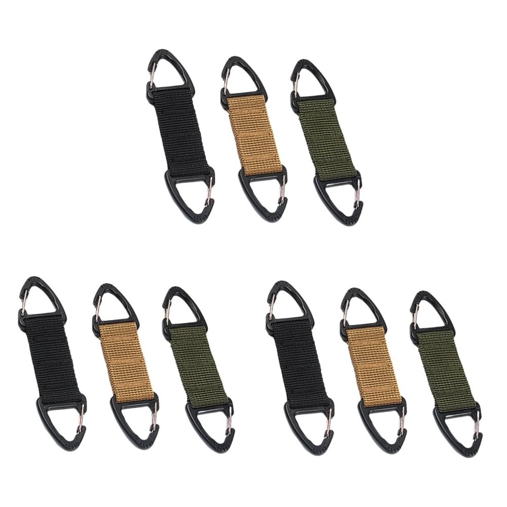 FOMIYES 9pcs Mask Extension Hook Non-Slip Nylon Mask Ear Hook Strap Backpack Buckles for Travel and Daily Use