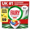 Fairy Platinum Plus Dishwasher Tablets  59 Pack, Lemon, Anti-Dull Technology & Rinse Aid view 1