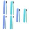 FOMIYES 6pcs Tooth Brush Box Ultra Toothbrush Long Handle Toothbrush for Easy Cleaning Gums Care view 1