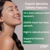 Organic Spirulina Tablets | 3 Months Supply | 600 x 500mg | Glowing Hair, Skin & Nails | High Iron by Organic Wonders view 3