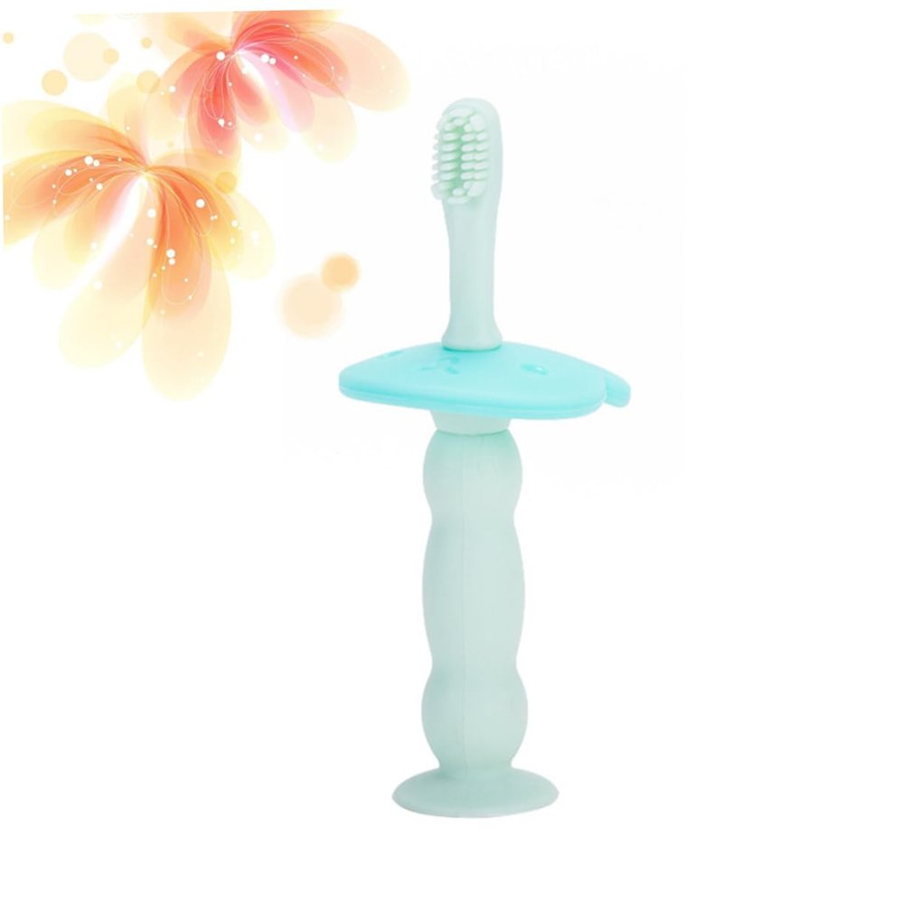 FOMIYES Firm Toothbrush Boy Girl Brush Oral Boys and Girls Brushing Toothbrush Silicone Teether Bristles Training Brush