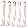 BESPORTBLE 25pcs Plastic Hanging Flowerpot Hooks for Garden Plant Pots, Portable Planter Hangers Red Hooks, Outdoor Balcony Plant Support Accessories view 1