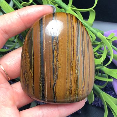 NWPNLXEA Home Collections Home Decoration Natural Peacock Eye Gemstone Palm Stone Crystal Irregular Smooth Polished Pebble ReikiChakra Stone Stones