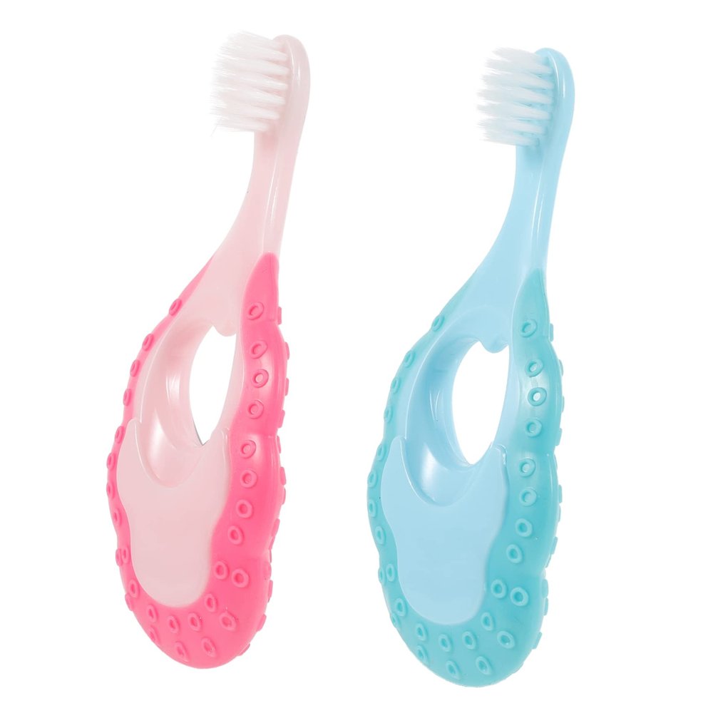 Beavorty 2pcs Manual Toothbrush for Boy Girl Soft Comfortable and Travel-Friendly