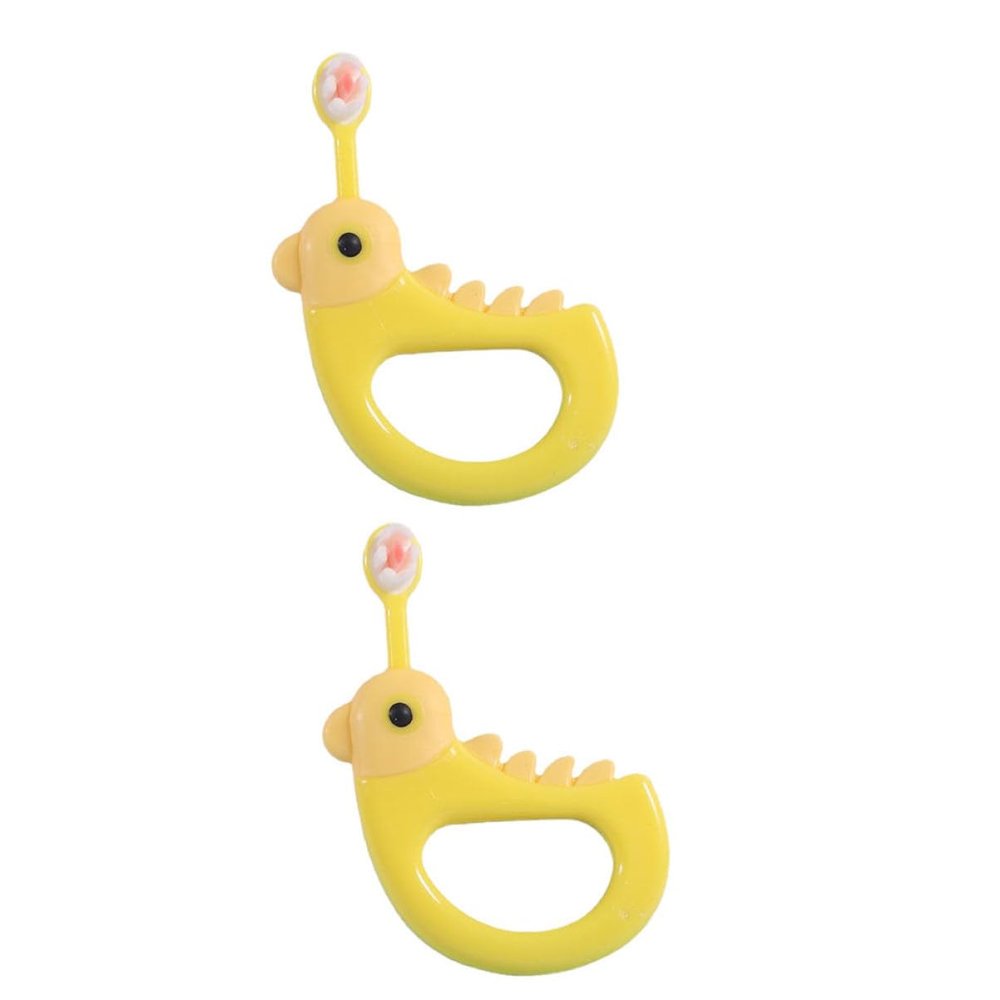 FOMIYES 2pcs Childs Toothbrushes Kit Oral Boys and Girls Brush Toothbrush Non-Slip Handle Ergonomic Design