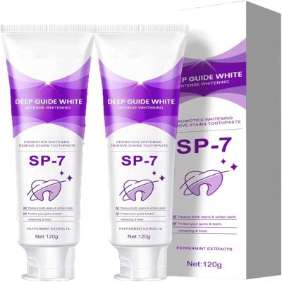 Sp-7 Toothpaste Sp-7 Brightening & Stain Removing Toothpaste Sp-7 Color Corrector Toothpaste Probiotic Whitening Toothpaste Reduces Dental Stains and Plaque