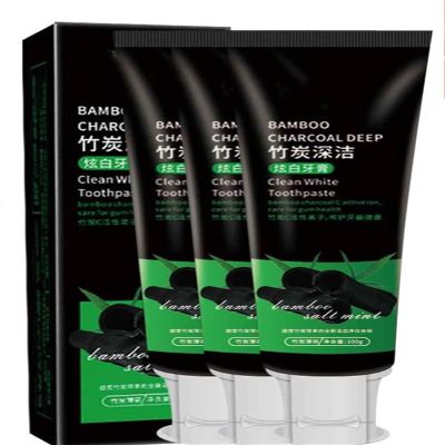 Bamboo Charcoal Toothpaste,Bamboo Charcoal Deep Toothpaste,Brightening & Stain Removing Toothpaste,Deeply Cleaning Gums,Remove Tooth Stains Fresh Breath