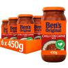 Ben's Original Hot Chilli con Carne Sauce, Pasta Sauce Jar, Bulk Multipack 6 x 450g view 1