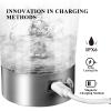 HIYAA Electric Protein Shaker Bottle, 16 oz Rechargeable Vortex Portable Electric Mixer with Powder Storage Box, BPA Free, Shaker Cups for Protein Shakes and Meal Replacement Shakes, Grey view 4