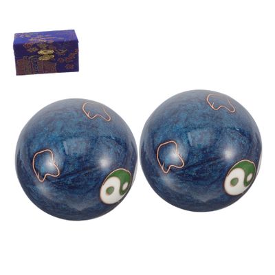 FRCOLOR Fitness Massage Ball Handheld Metal Balls for Exercise Portable Hand Training Massage for Outdoor