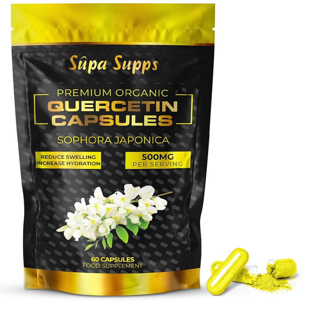 Pure Bio Quercetin 500mg - High Strength Quercetin Capsules - Antioxidant & Flavonoid Quercitin Supplement - Natural Support for Cellular Protection & Vitality - 60 Vegan Capsules