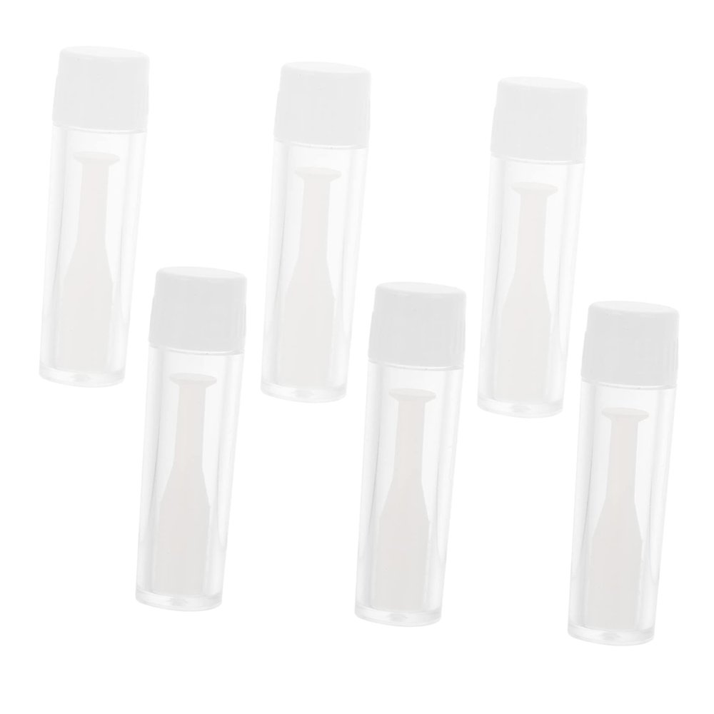 Beavorty Lens Inserter Remover Suction Stick for Easy Cleaning 6pcs with Bottle Portable Silicone and Plastic Tool for Hard and Rgp Lenses and Home Use
