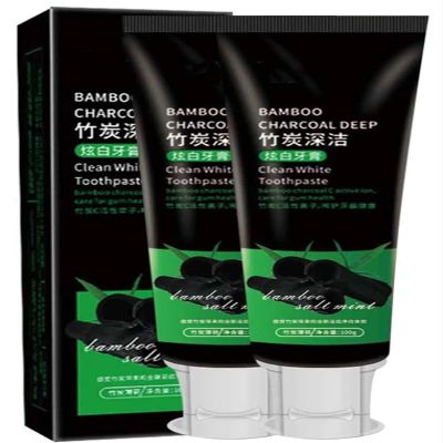 Bamboo Charcoal Toothpaste,Bamboo Charcoal Deep Toothpaste,Brightening & Stain Removing Toothpaste,Deeply Cleaning Gums,Remove Tooth Stains Fresh Breath