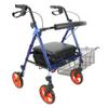 Aluminum Mobility Walking Aid ?Lightweight Folding Rollator Walking Frame ? Height Adjustable Elderly Walker Double The Comfort view 2