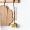 MAGICLULU 2pcs Long Handle Wood Sisal Pot Brush Kitchen Scrub Brush for Dish Plate Cleaning Tool Portable view 4