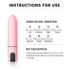 10 Modes Mini Powerful Quiet Waterproof Bullet Massage Rod Portable Soft Toys for Women Pleasure, Handheld Travel Pocket Personal Bullet for Foot Relax, Receive Fast, Body Massage Tool (Pink) view 2