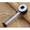 Optical Lens Metal Frame Glass Handheld Glass with Scale LED Handle, Silver 10 Times/1132 view 2