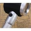 Optical Lens Metal Frame Glass Handheld Glass with Scale LED Handle, Silver 10 Times/1132 view 3