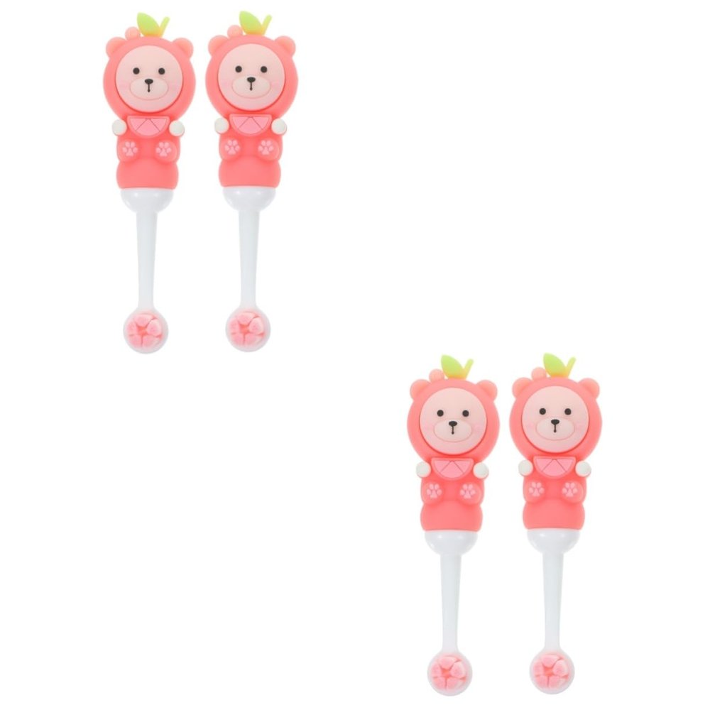FOMIYES 4pcs Cute Bear Soft Bristle Boys and Girls Toothbrush for Boy Girl Manual Toothbrush for Age