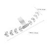 Beaupretty 3pcs Adjustable Ear Strap Rhinestone Comb Headwear Hooks for Ear Relief for Daily Use and Outdoor Activities view 4