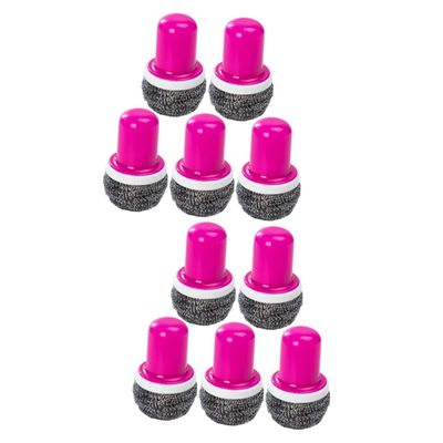 Didiseaon 10pcs Stainless Steel Wire Brush for Pot Pan Dish Washing Multifunctional Kitchen Cleaning Tool for Kitchen Home Restaurant Use