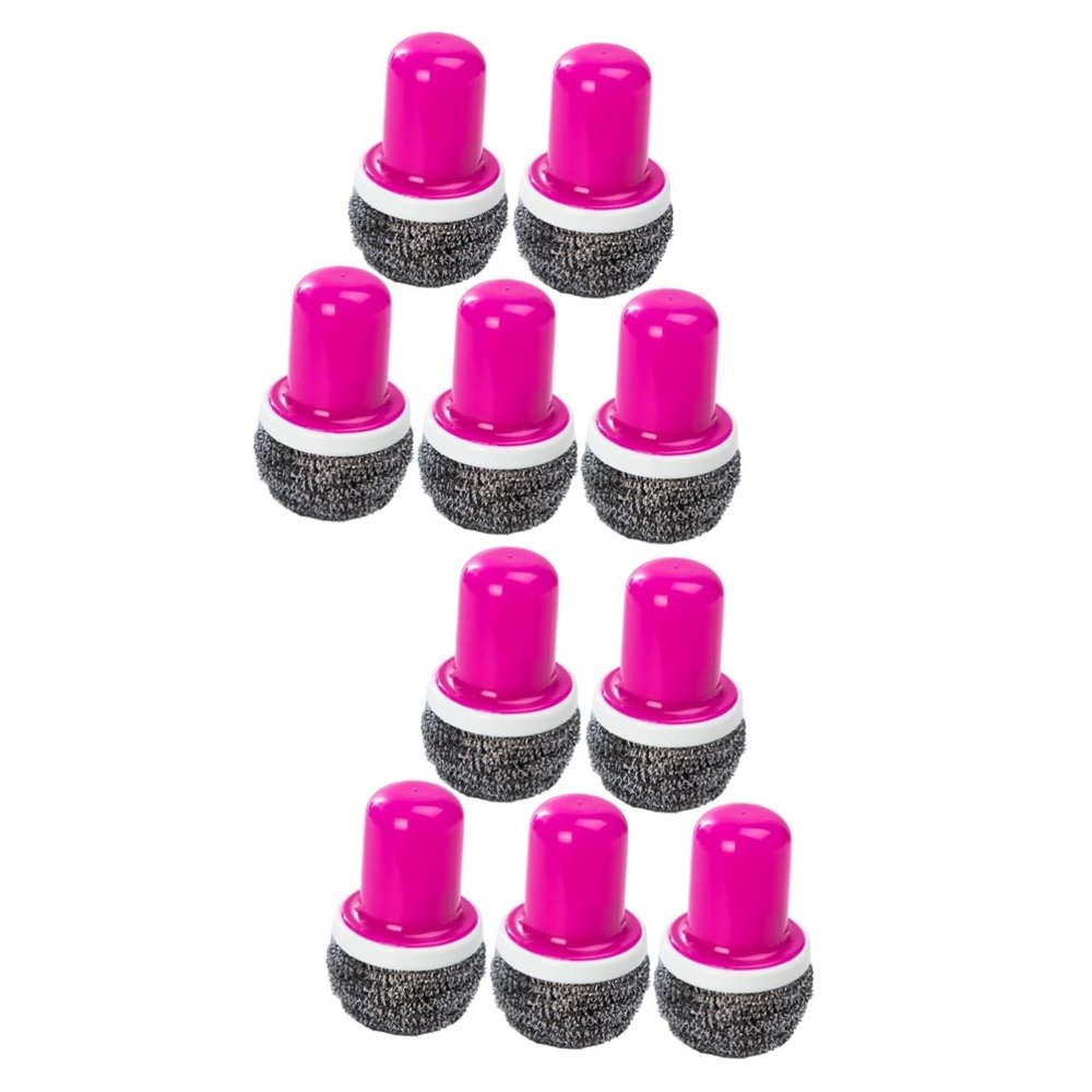 Didiseaon 10pcs Stainless Steel Wire Brush for Pot Pan Dish Washing Multifunctional Kitchen Cleaning Tool for Kitchen Home Restaurant Use