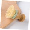 MAGICLULU Solid Wood Round Head Pan Brush Kitchen Cleaning Dish Brush for Washing Supplies view 1