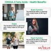 Nutrilus Omega-3 Fish Oil 90 Softgel Capsules 1000mg - High Strength Omega 3 - Brain & Vision & Heart Health - UK Made Supplement view 4