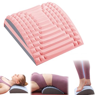 Refresh - Neck & Back Stretcher, Multi-Level Adjustable Spine Board, Back Neck Cracker for Upper Lower Back Pain Relief, Lumbar Soothing Device for Herniated Disc, Sciatica, Scoliosis (Pink)