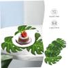 Cabilock 5sets Palm Tree Cupcake Toppers Tropical Leaves Cake Decorations 60pcs*5 view 4