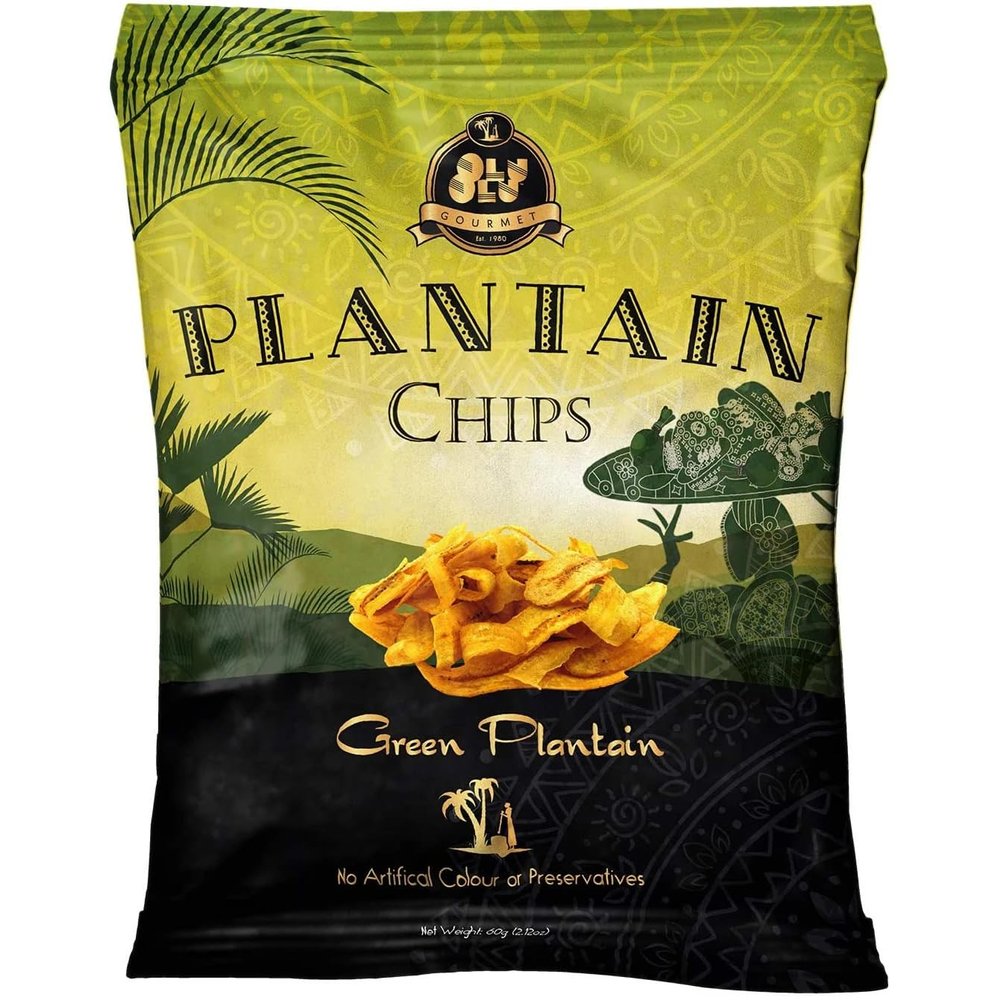 FreshCart Basics Olu Olu Plantain Chips (Green Plantain Chips) Pack of 6
