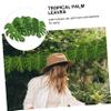 Cabilock 3sets Tropical Palm Leaves Cake Decorations Jungle Theme Cupcake Toppers Set 60pcs*3 view 4
